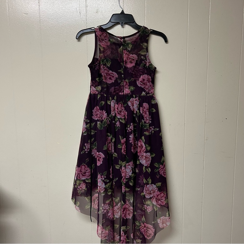 Rare Editions Pink and Black Sleeveless Sundress
